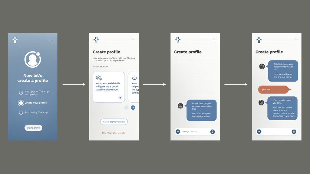 High-fidelity prototype screen 2