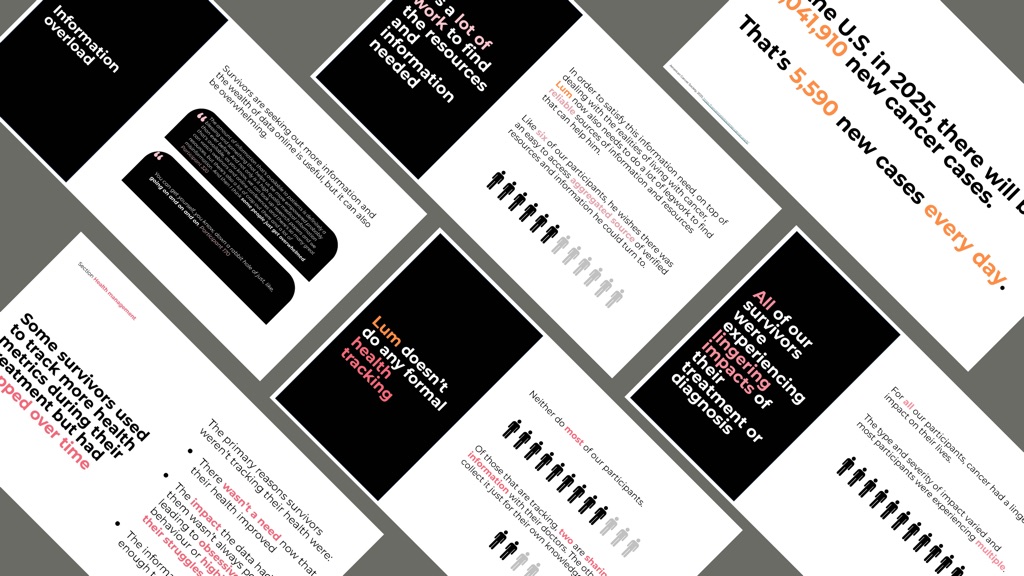 Research findings from one-on-one interviews with cancer survivors